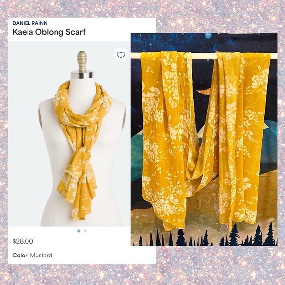 NWT Daniel Rainn Yellow Silky Scarf 💛 - Picture 1 of 1